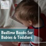Toddler reading a book, with text, Bedtime Books for Babies & Toddlers