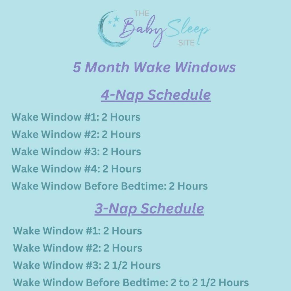 5 Month Old Wake Windows - 4 nap schedule versus 3 nap schedule