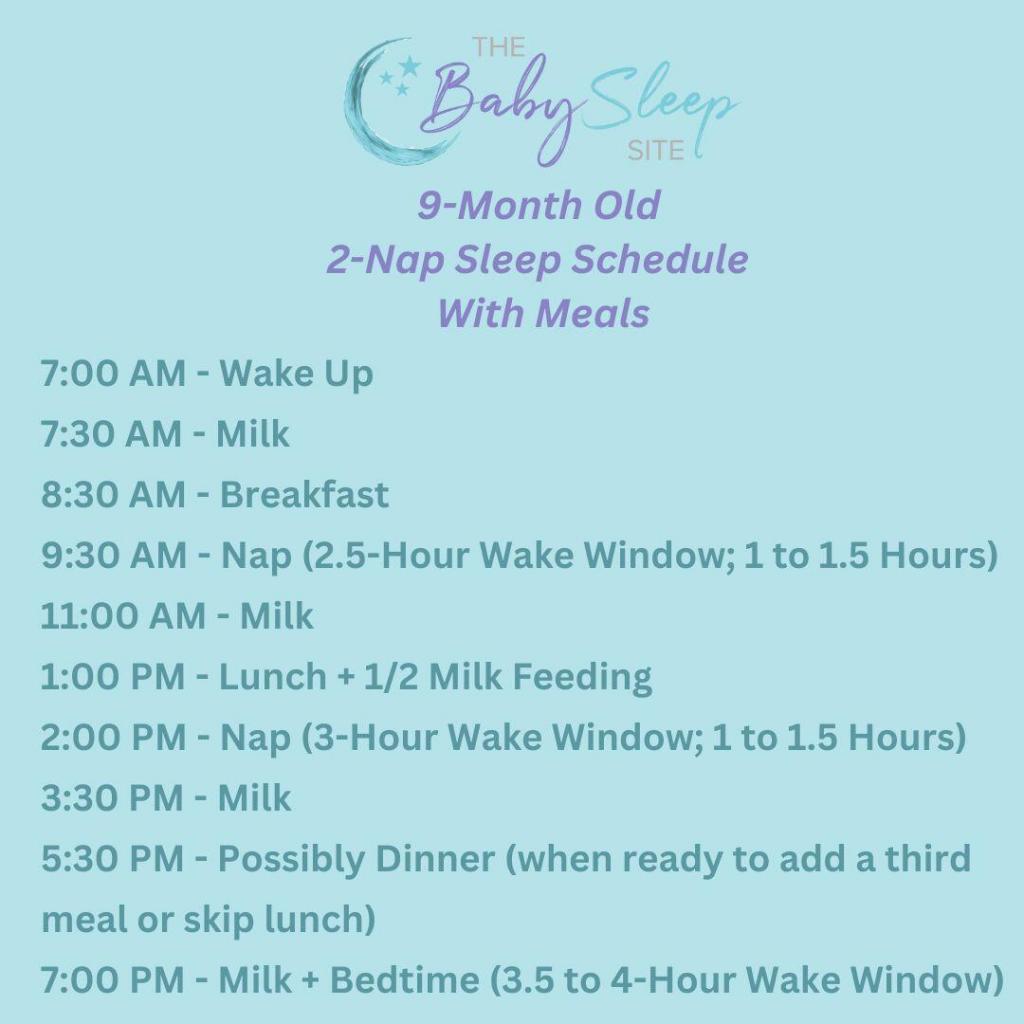 9 Month Old Schedule With Feedings